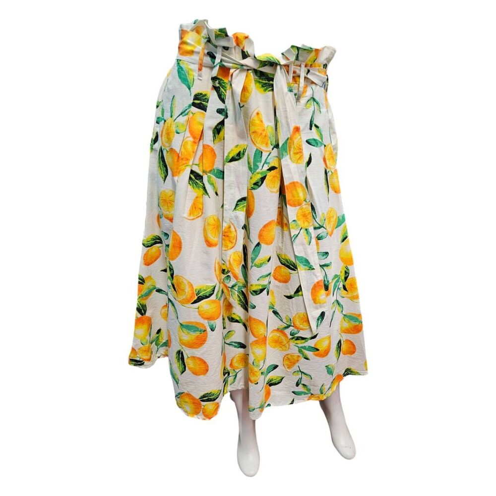 Her Destiny Orange Print Maxi skirt size Large - Picture 1 of 7